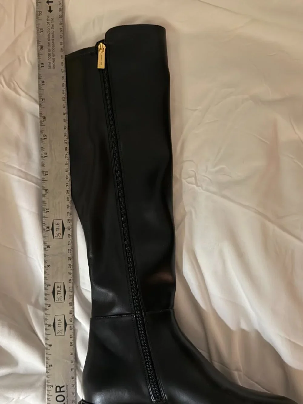 Super tall Michael Kors Black Leather Boots  Size 8 NWOT